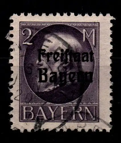 Bayern 166A gestempelt gepr. Infla #GL400