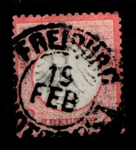 Deutsches Reich 8 gestempelt gut gezähntes Stück, ohne helle Stelle #GO011