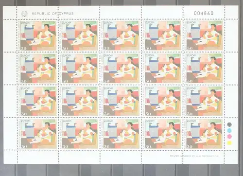 Zypern 804 postfrisch als Kleinbogen #GK828