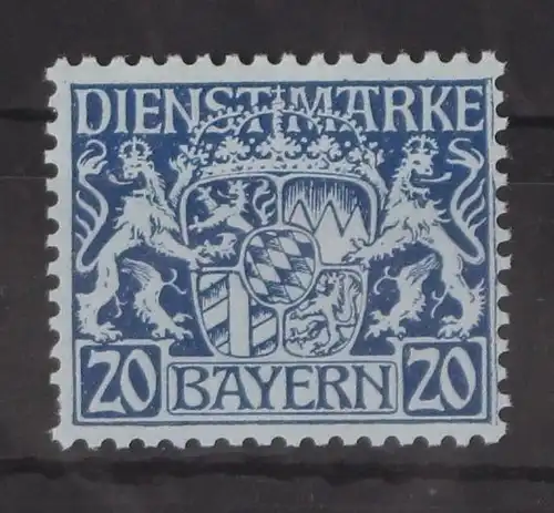 Bayern Dienstmarken 20 postfrisch #GM100