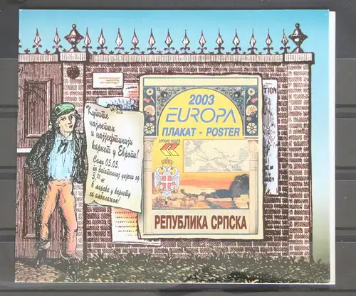 Serbische Republik Markenheft 6 postfrisch Kunst #GC726