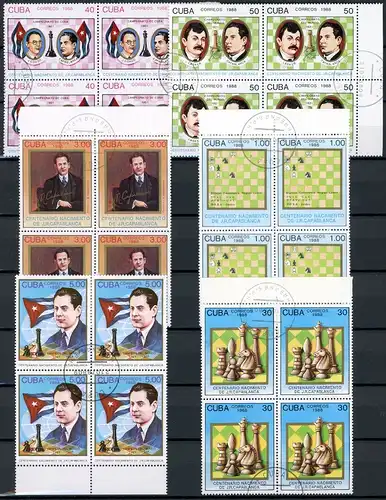 Kuba 3199-3204 gestempelt Schach #GM507
