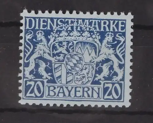 Bayern Dienstmarken 20 postfrisch #GM095