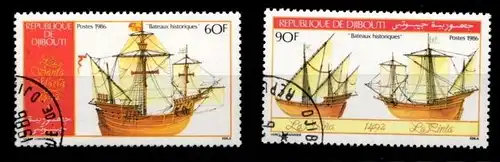 Dschibuti 465-466 gestempelt Schifffahrt #GJ994