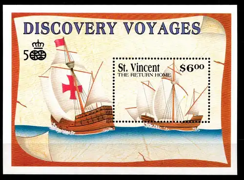 St. Vincent Block 209 mit 1999 postfrisch Schifffahrt #GJ999