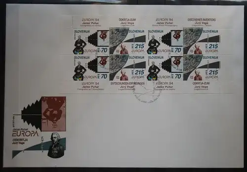 Slowenien 80-81 gestempelt als Kleinbogen als FDC #GD899