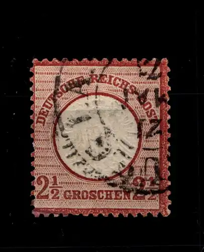 Deutsches Reich 21 gestempelt leichte Mängel, gepr. Krug BBP #GN875