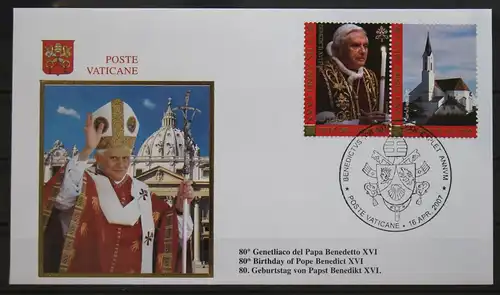 Vatikan 1573 gestempelt als FDC, Papst #GD991