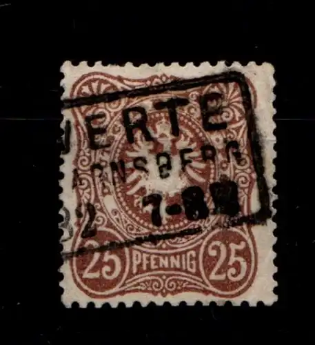 Deutsches Reich 43a gestempelt gepr. Wiegand BPP, leichte Mängel #GO447