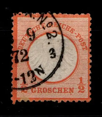 Deutsches Reich 14 gestempelt etwas raue Zähnung #GN812