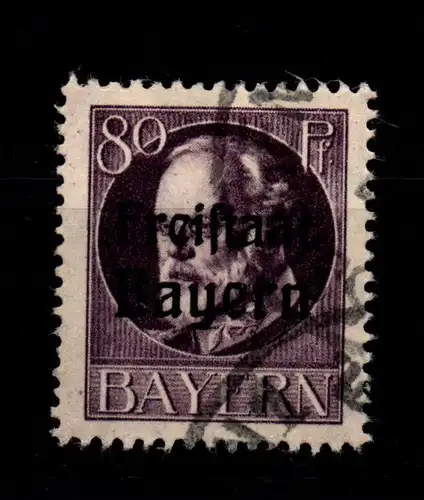Bayern 164A gestempelt gepr. Infla #GL350