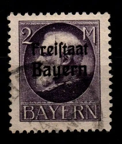 Bayern 166A gestempelt gepr. Infla #GL399