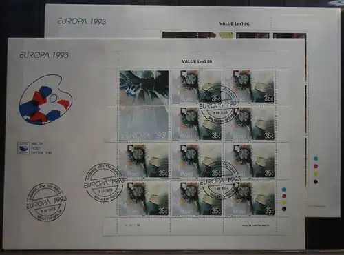 Malta 904-905 gestempelt als Kleinbogensatz als FDC #GD885