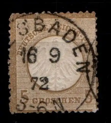 Deutsches Reich 6 gestempelt etwas raue Zähnung #GO008