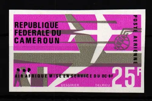 Kamerun 481 geschnitten postfrisch Flugzeuge #GF477