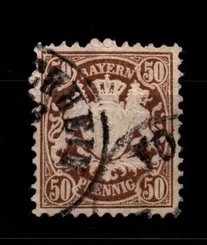 Bayern 45 gestempelt K1, sehr gute Zähnung #GL465
