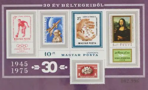 Ungarn Block 114 B postfrisch UPU #GC786