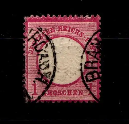 Deutsches Reich 19 gestempelt Eckzahnfehler #GN554