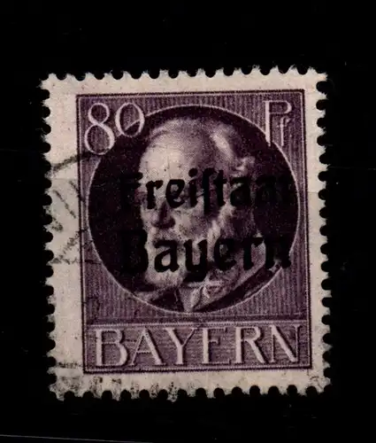 Bayern 164A gestempelt gepr. Infla #GL372