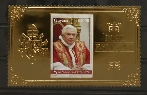 Guyana 8083 postfrisch Papst Benedikt XVI #GH018