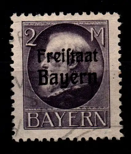 Bayern 166A gestempelt gepr. Infla #GL392