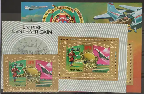 Zentralafr. Rep. 547, Block 30-31 postfrisch UPU #GC816
