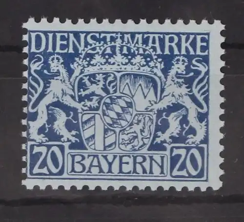 Bayern Dienstmarken 20 postfrisch #GM096