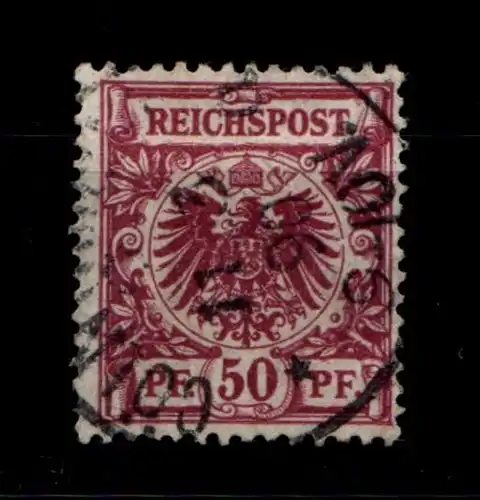 Deutsches Reich 50a gestempelt tiefst gepr. Jäschke BPP #GN723