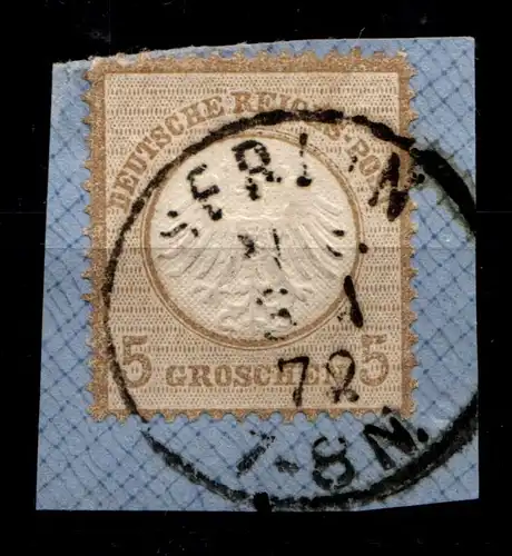 Deutsches Reich 6 gestempelt gut gezähnt, farbfrisches Stück #GN848