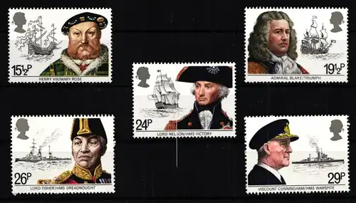 Großbritannien 918-922 postfrisch Schifffahrt #GN081