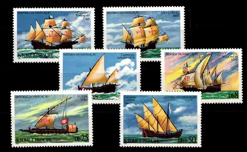 Sao Tome e Principe 598-603 postfrisch Schifffahrt #GN089