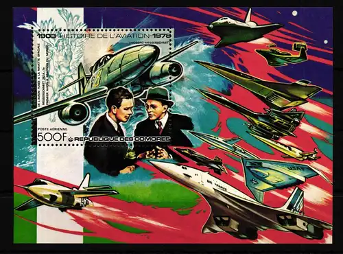 Komoren Block 149 A postfrisch Flugzeug #GF467