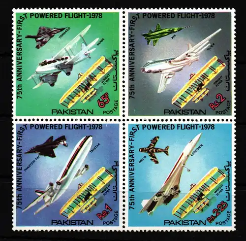 Pakistan 475-478 postfrisch Flugzeuge #GF472