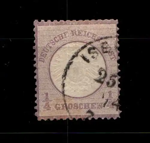 Deutsches Reich 16 gestempelt gute Zähnung, durch Stempelab. leicht dünn #GN501
