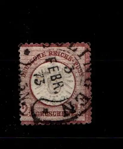 Deutsches Reich 21b gestempelt tiefst gepr. Engel BPP, Hufeisenstempel So #GN511