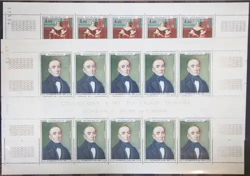Monaco Kleinbogensatz 1356 und 1357 postfrisch Fürstenhaus #GC990