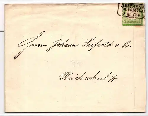 Deutsches Reich 17 auf Brief als Einzelfrankatur portogerechter Ortsbrief #BC881