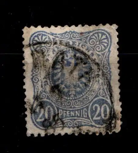 Deutsches Reich 42aa gestempelt gepr. Zenker BPP, leichte Mängel #GO469