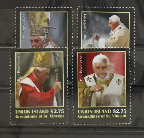 St. Vincent und die Grenadinen Union Island 500-503 postfrisch Papst #GH027