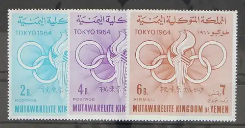 Jemen Königreich 72-74 postfrisch Olympia #GC746
