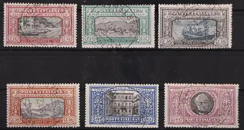 Italien 188-193 gestempelt Nr. 193 mit alter Signatur #GM775