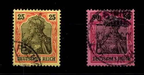 Deutsches Reich 73, 77 gestempelt #GP411
