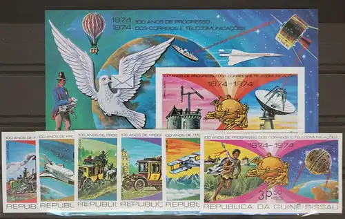 Guinea Bissau 433-443 B, Einzelblöcke, Block 61 B postfrisch Wissenschaft #GC809