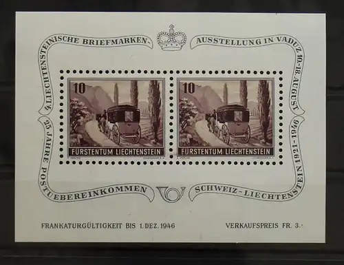 Liechtenstein Block 4 postfrisch #GD945