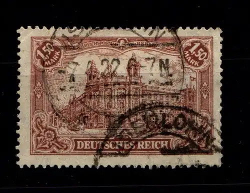 Deutsches Reich 114 c gestempelt gepr. Infla #GR233