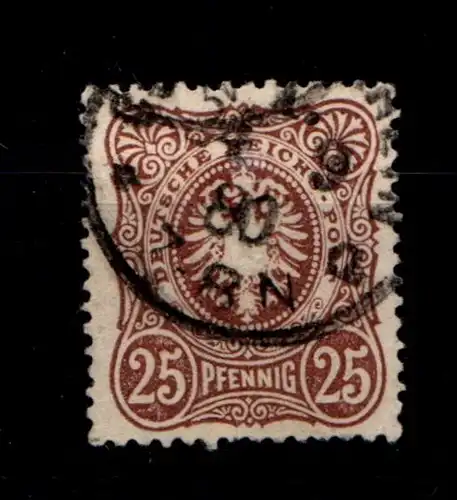 Deutsches Reich 43a gestempelt gepr. Wiegand BPP, leichte Mängel #GO449