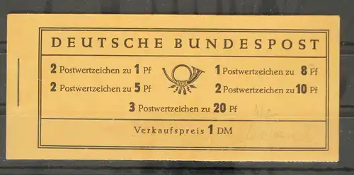 BRD MH 4Y II RLV III postfrisch Markenheft #FW429