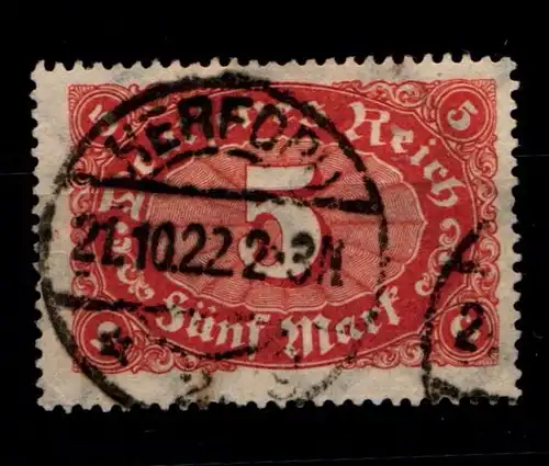 Deutsches Reich 194 b gestempelt gepr. Infla #GR474