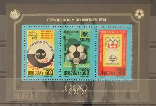 Uruguay Block 21 postfrisch UPU #GC959