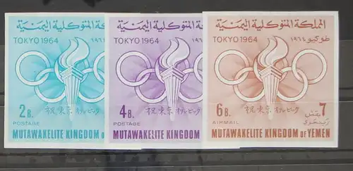 Jemen Königreich 72-74 B postfrisch Olympia #GC752